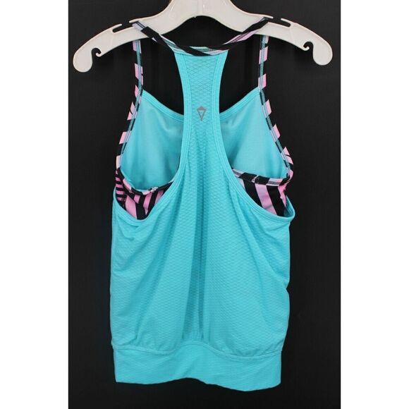 Ivivva Lululemon's Childrens blue, purple and black tanktop size 6 - Picture 4 of 6